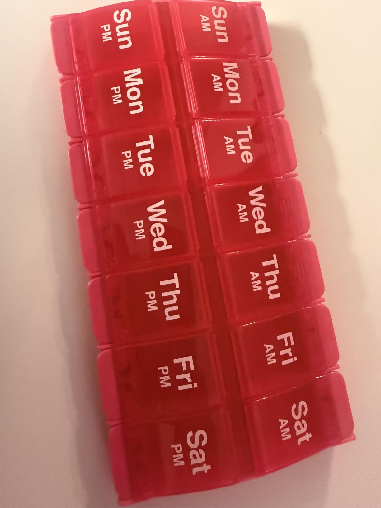 Ezy Dose Weekly (7-Day) AM/PM Pill Organizer, X-Large Case, Blue/Purple customer photo 1