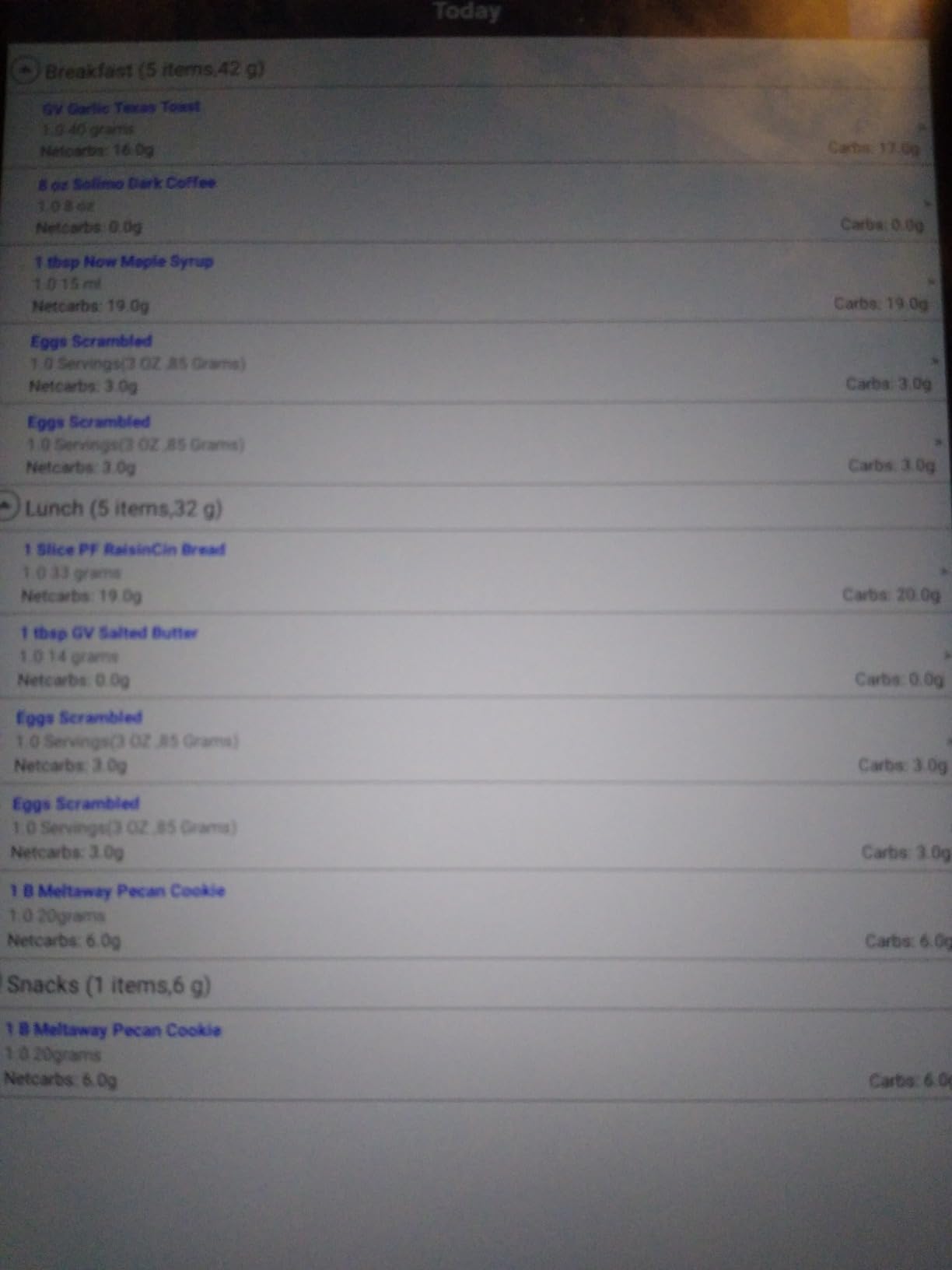 CarbsControl - Carb Counter and Tracker customer photo 2