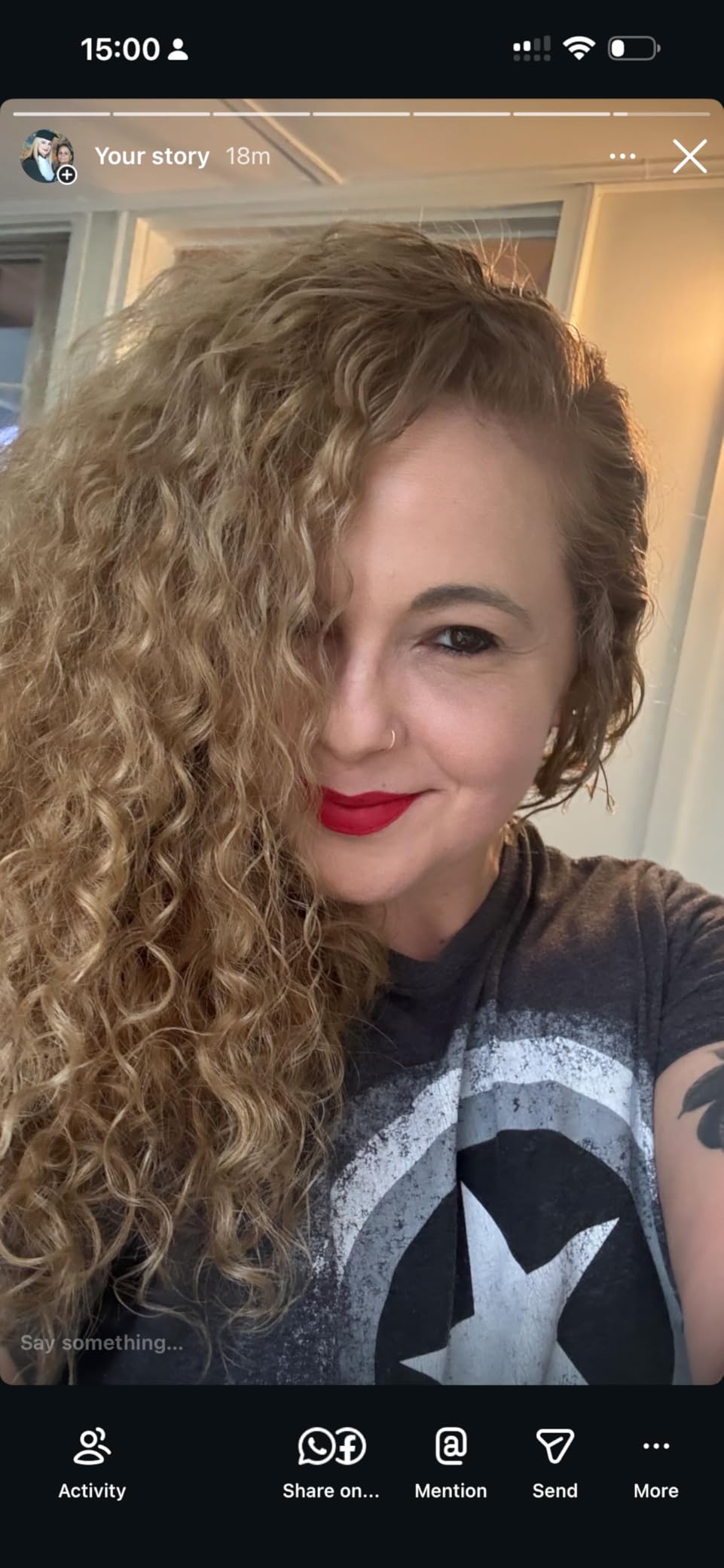 Bed Head Curls-in-Check 1875W Hair Diffuser Dryer, Great for Curly Hair, Reduce Frizz & Static, Diffuser Hair Dryer Enhances Natural Curl, Waves & Texture customer photo 1