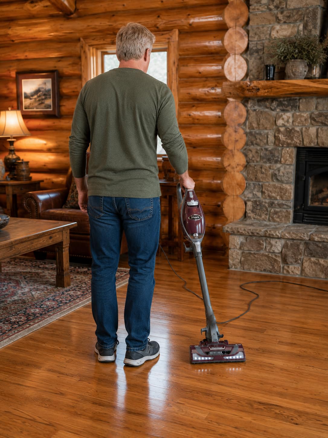 Shark Rocket Pet Plus Corded Stick Vacuum Cleaner for Carpet Rugs & Hard Floors Lightweight Hand Vacuum for Pet Hair LED Headlights XL Dust Cup 2 Attachments Bordeaux/Silver HV322 customer photo 2