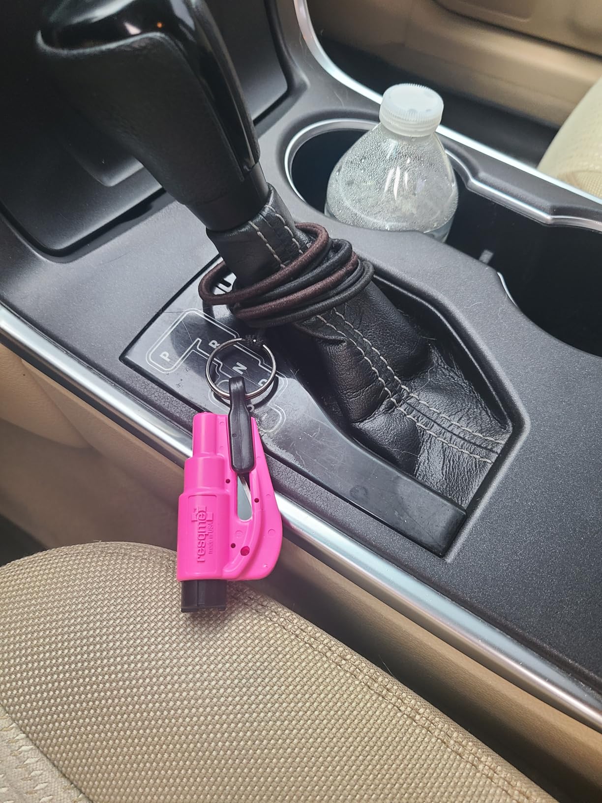 resqme The Original Emergency Keychain Car Escape Tool, 2-in-1 Seatbelt Cutter and Window Breaker, Made in USA, Yellow - Compact Emergency Hammer customer photo 1