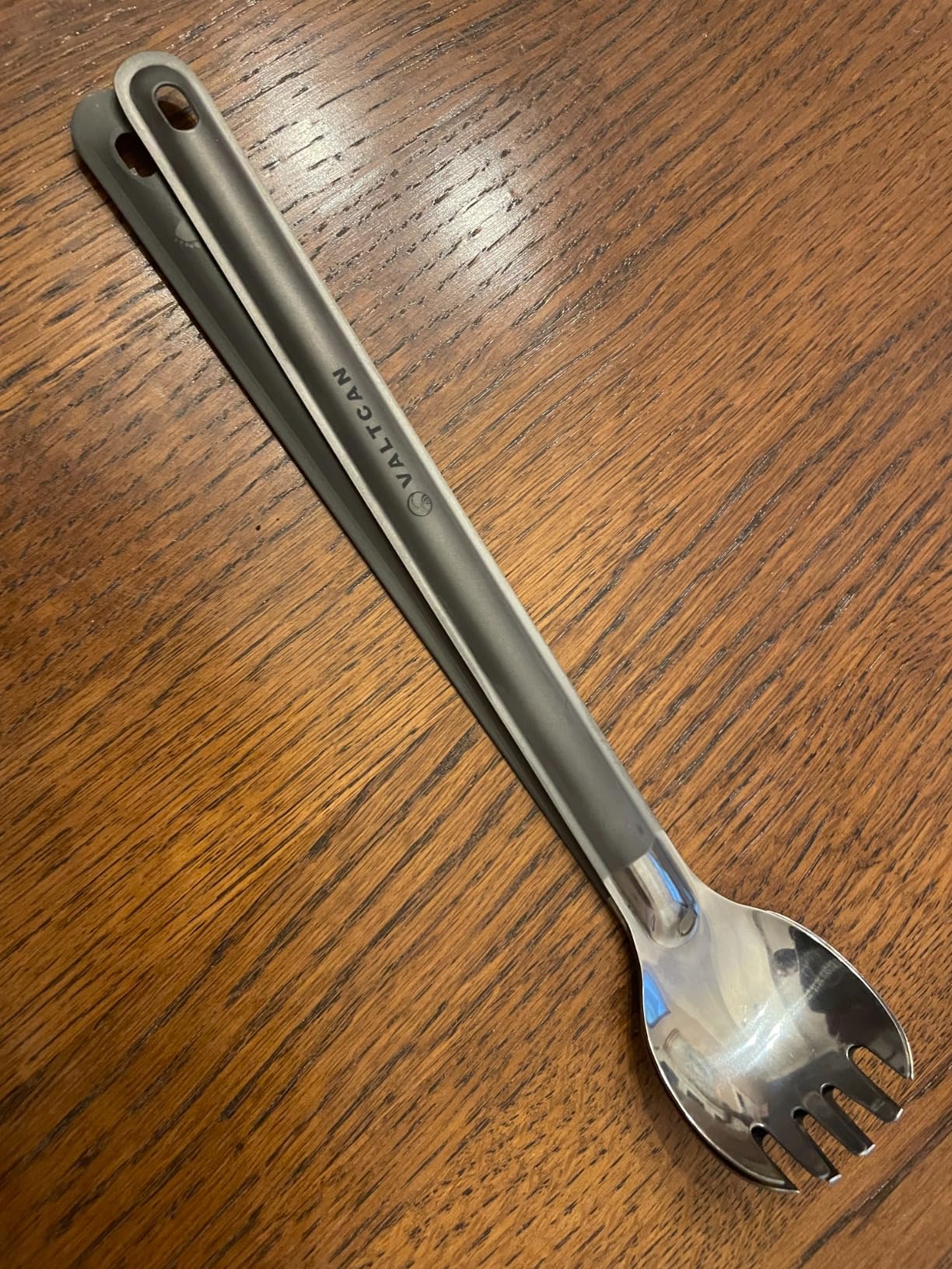 Titanium Long Handle Spork with Polished Bowl customer photo 1
