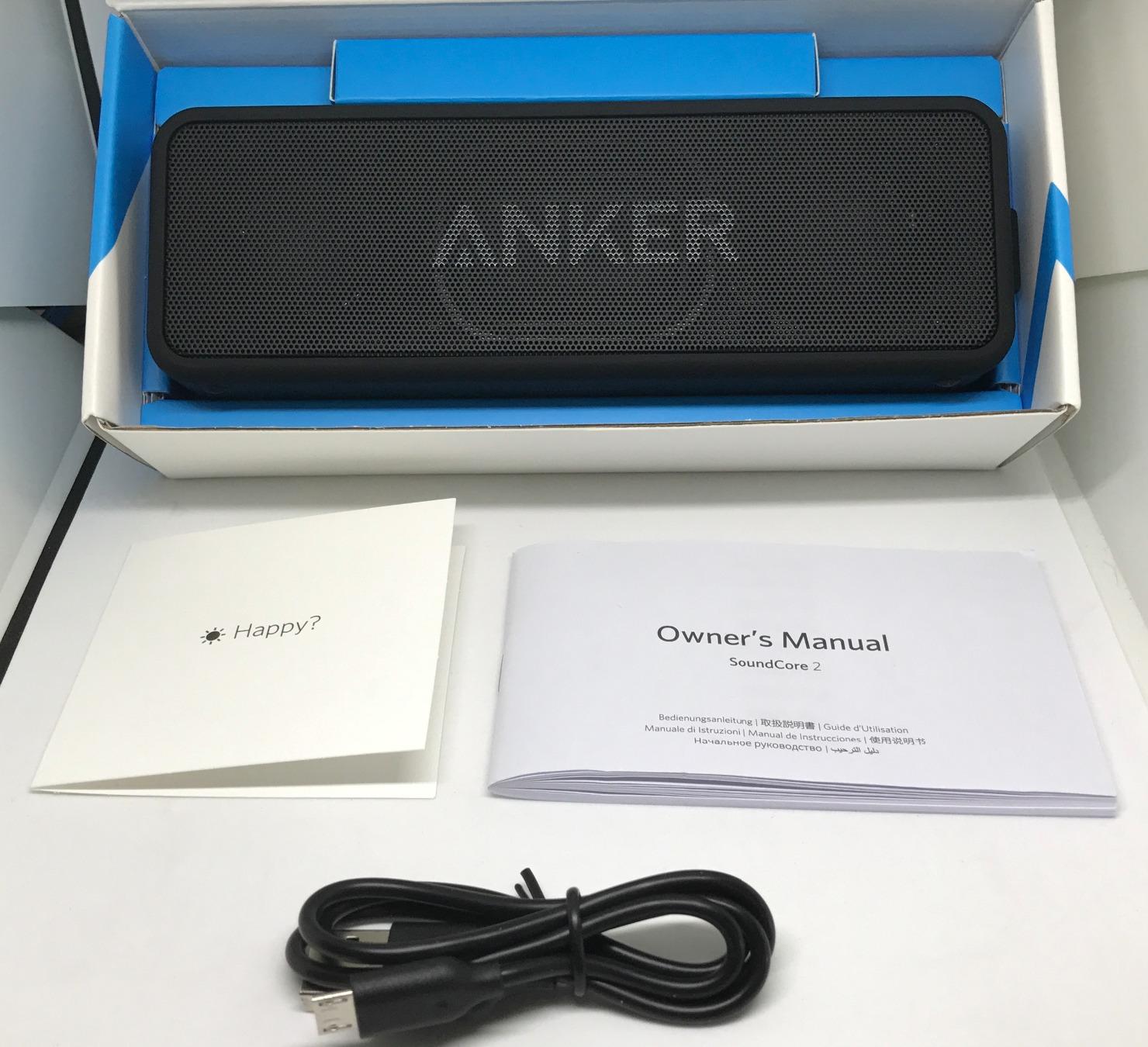 Anker Soundcore 2 Portable Bluetooth Speaker with Stereo Sound, Bluetooth 5, Bassup, IPX7 Waterproof, 24-Hour Playtime, Wireless, Speaker for Home, Outdoors, Travel customer photo 2