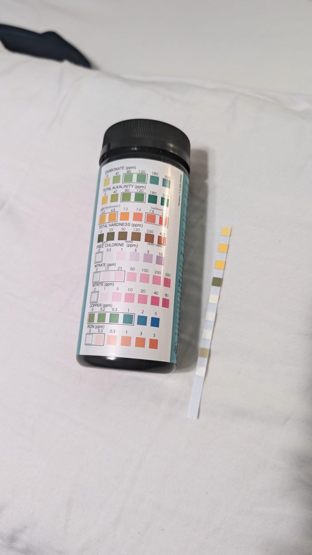 JNW Direct Aquarium Test Strips - 9-in-1 Aquarium Test Kit with eBook - Aquarium Water Test Kit with Quick and Accurate Fish Tank Test Strips - 100 Test Strips customer photo 1