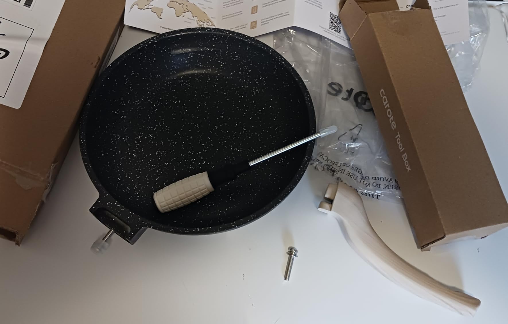 CAROTE Nonstick Frying Pan, 8 Inch Classic Granite Skillet customer photo 2