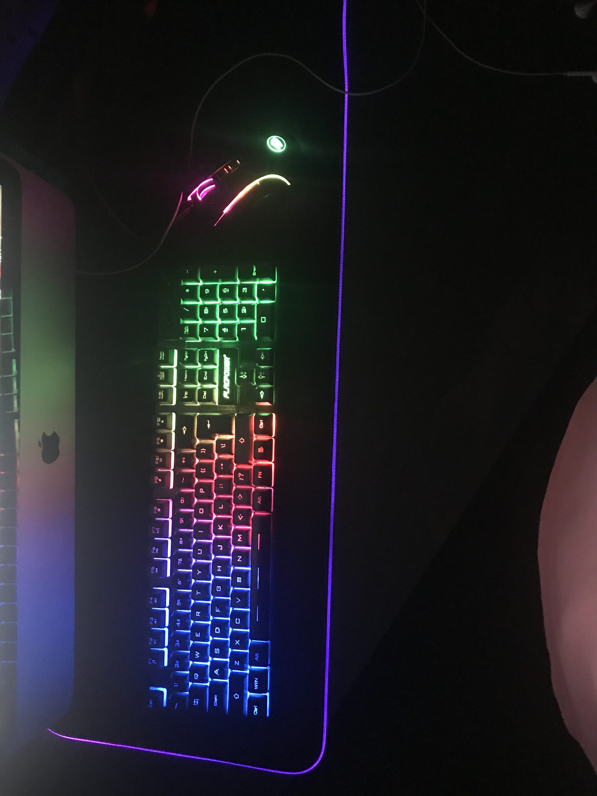 RGB Gaming Keyboard and Breathing Mouse Combo, Adjustable Breathing Backlit Mechanical Feeling Keyboard with 4 Colors 4800DPI Backlight Mouse for PC Laptop Computer Game and Work customer photo 1
