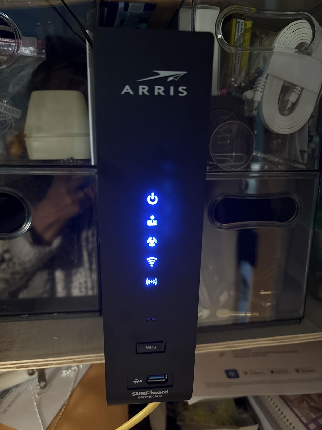 ARRIS (SBG7400AC2) - Modem Router Combo - Fast DOCSIS 3.0 & AC2350 WiFi, Four 1 Gbps Ports, Up to 960 Mbps Max Internet Speed customer photo 1