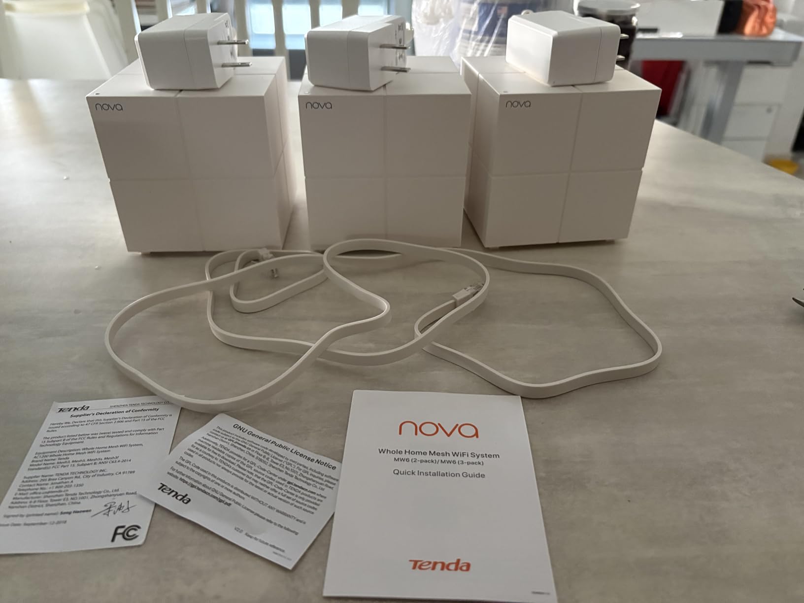 Tenda Nova Mesh WiFi System MW6 - Covers up to 4-6 Bedroom Houses - AC1200 Whole Home WiFi Mesh System - Gigabit Dual-Band, 3-Pack customer photo 1