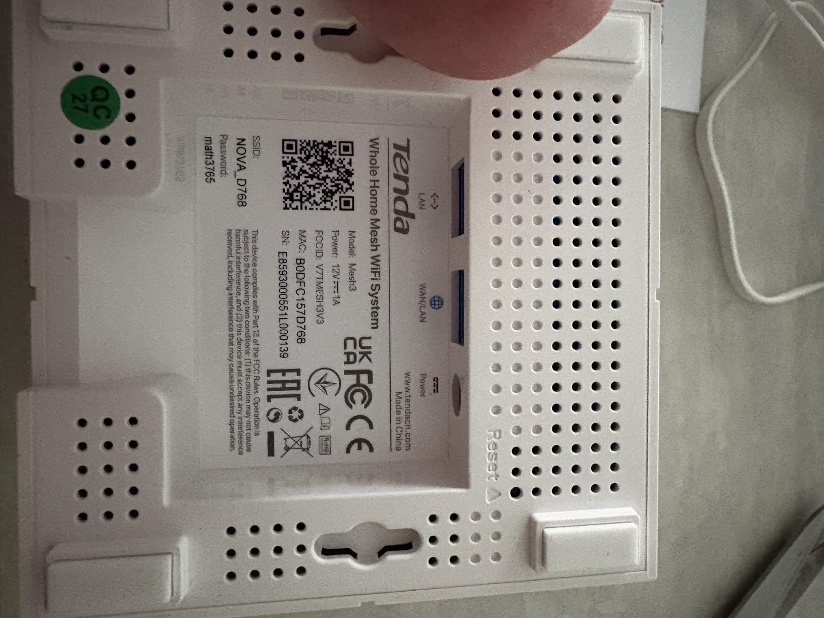 Tenda Nova Mesh WiFi System MW6 - Covers up to 4-6 Bedroom Houses - AC1200 Whole Home WiFi Mesh System - Gigabit Dual-Band, 3-Pack customer photo 2