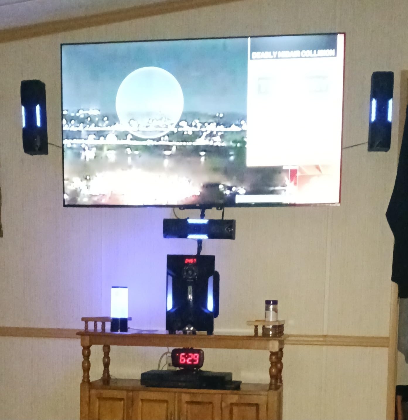 Rockville HTS56 1000W 5.1 Channel Home Theater System, Bluetooth, USB, 8 inch Subwoofer, LED Light Effects, Remote Control, Optical Input, for Movies, Music & Karaoke customer photo 1