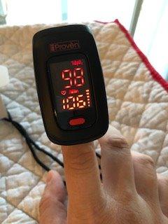 iProven Pulse Oximeter Fingertip for Oxygen Saturation & Respiratory Rate | Pulse Rate and Blood Oxygen Saturation Monitor, Finger Oximeter O2 Monitor, Batteries, Case & Lanyard Included customer photo 2