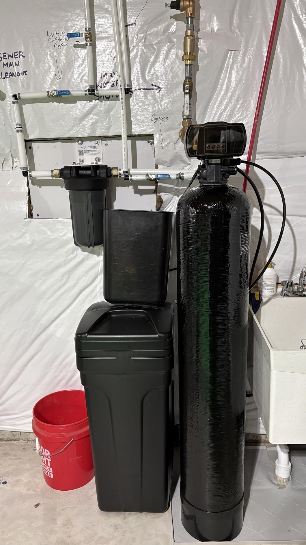 Aquasure Harmony Series 48,000 Grains Whole House Water Softener w/High Efficiency Digital Metered Control Head (48,000 Grains) customer photo 2