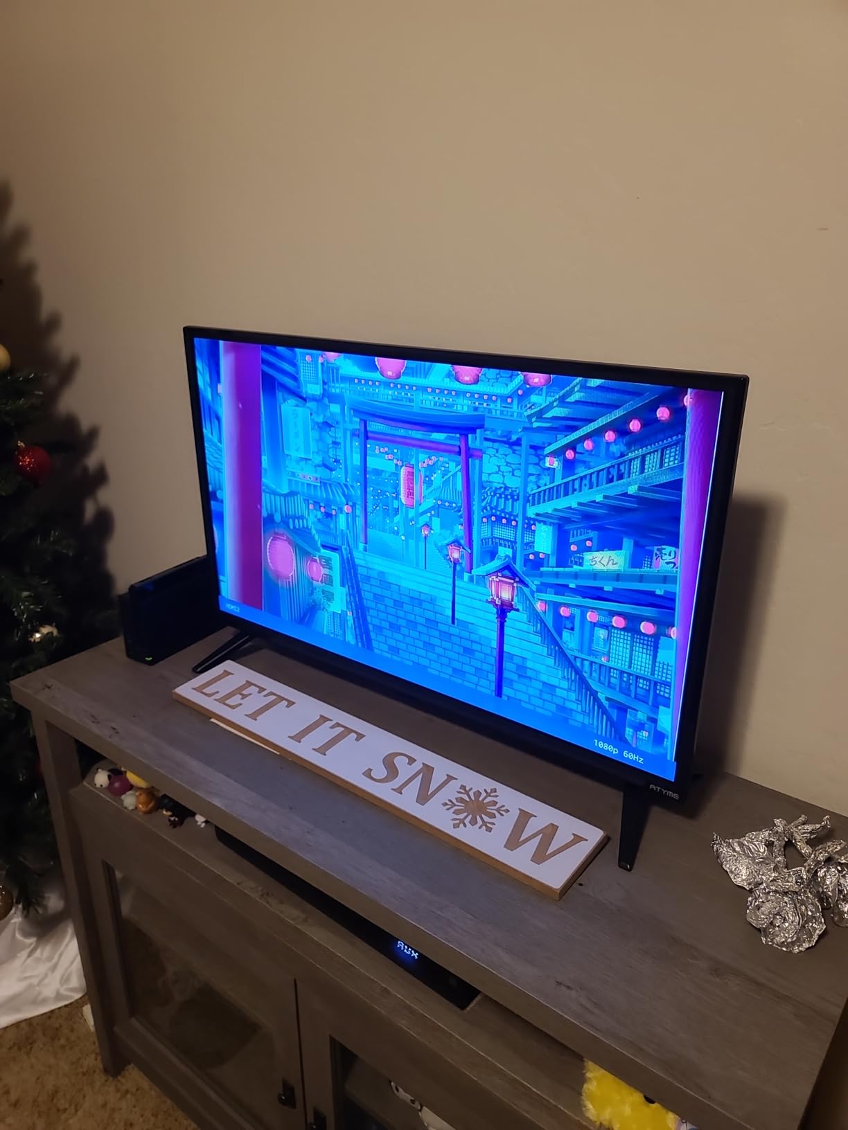 ATYME 32-inch Class 60Hz 720p HD LED TV Flat Screen 1*USB 3* HDMI 1*VGA ARC Dual Channel 8W Speakers Monitor Television Non-Smart Television 320GM5HD customer photo 2