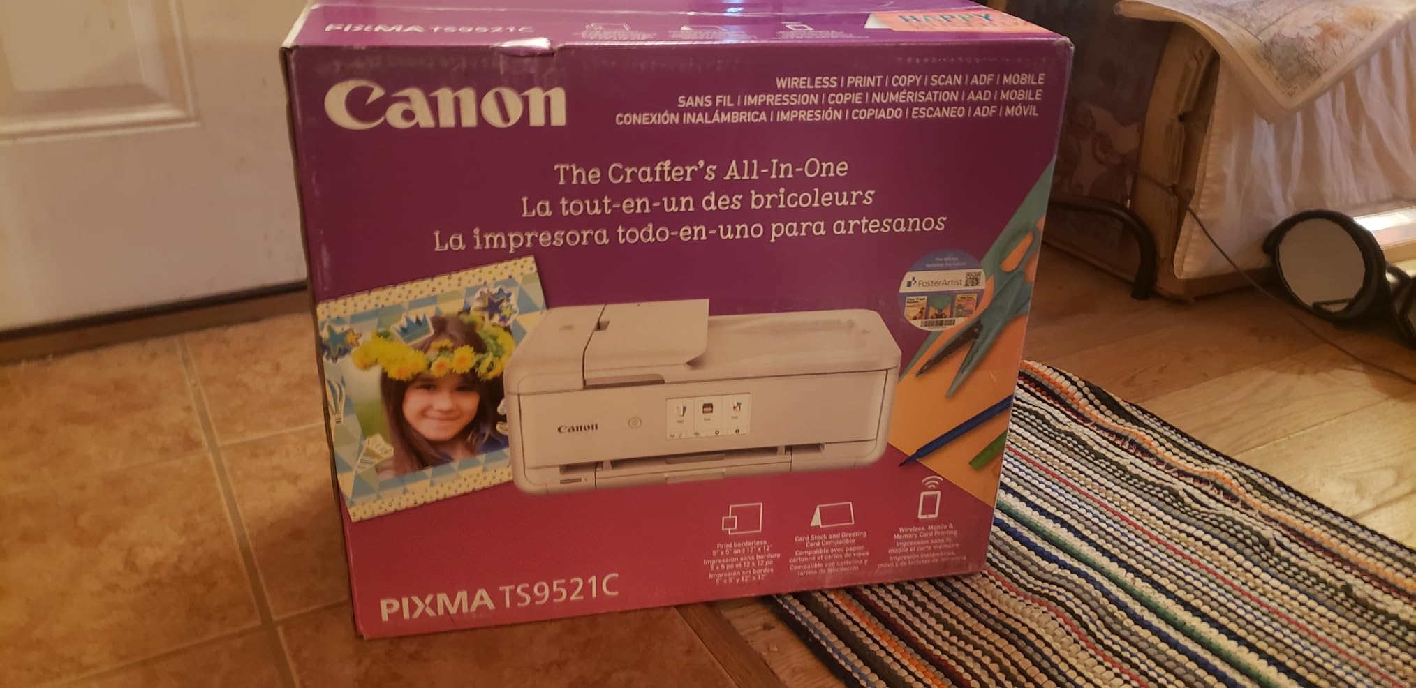 Canon TS9521C All-In-One Wireless Crafting Photo Printer, 12X12 Printing, White customer photo 1