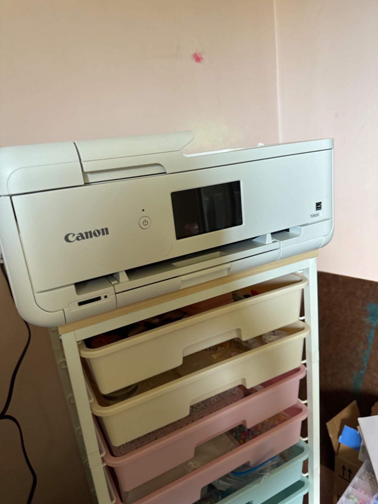 Canon TS9521C All-In-One Wireless Crafting Photo Printer, 12X12 Printing, White customer photo 2