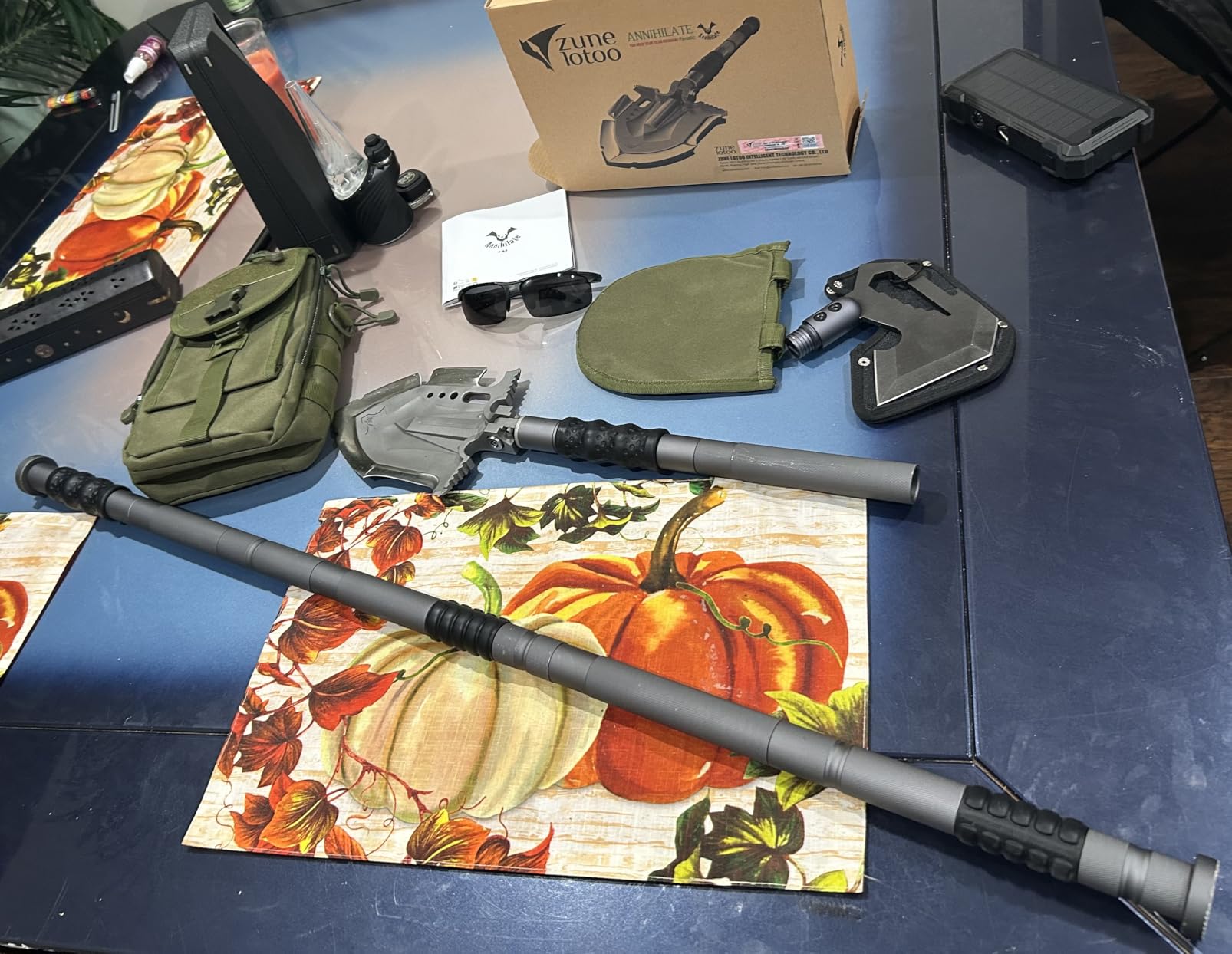 Zune Lotoo Survival Shovel Multitool 28 in 1 Luxury Kit, Tactical Camping Folding Shovel, Unbreakable Martensitic Steel Adjustable 7 Angles customer photo 1