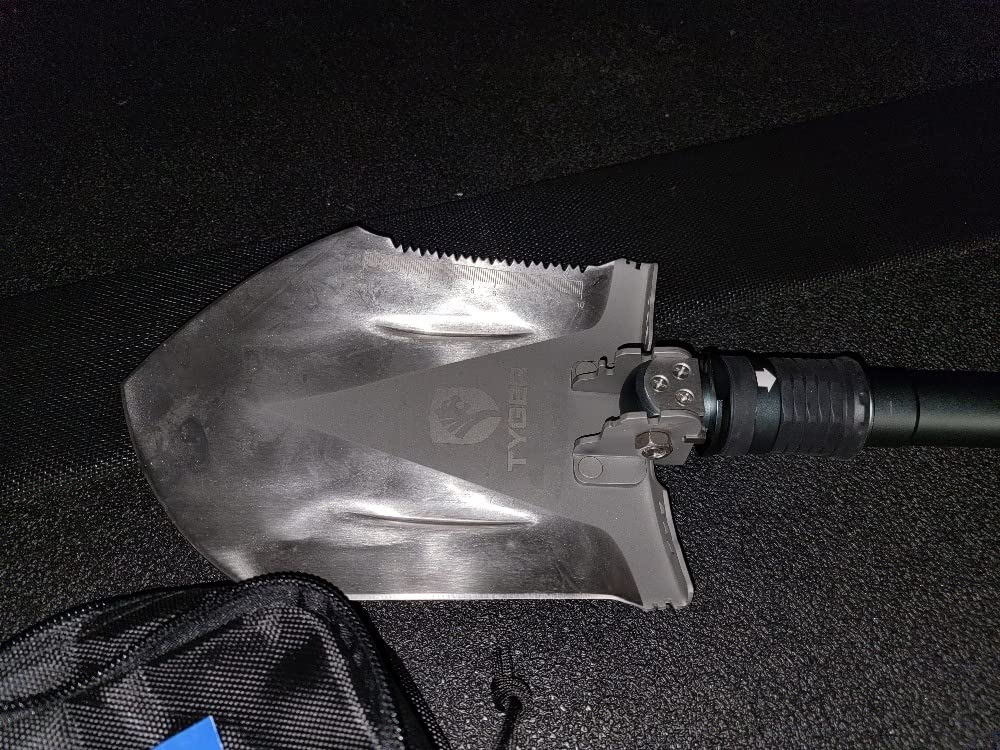 Tyger Auto Folding Shovel TG-SV8U3217 Military Heavy Duty Survival Shovel 16-in-1 Multitool Compact Camp Shovel with Bag customer photo 2