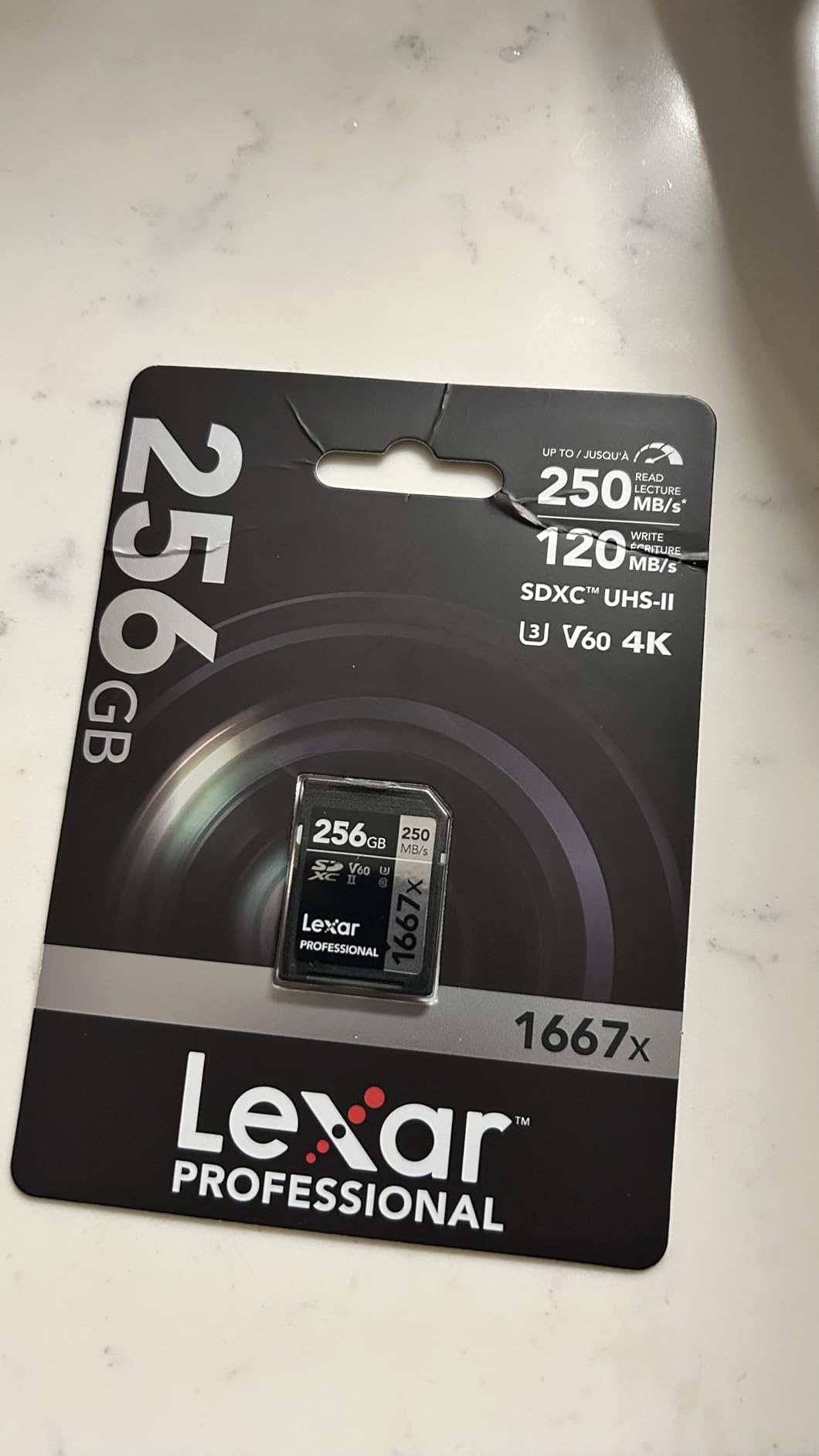 Lexar 128GB Professional 1667x SD Card, UHS-II, C10, U3, V60, Full HD, 4K, Up To 250MB/s Read SDXC Memory Card, for Professional Photographer, Videographer, Enthusiast (LSD128CBNA1667) customer photo 1