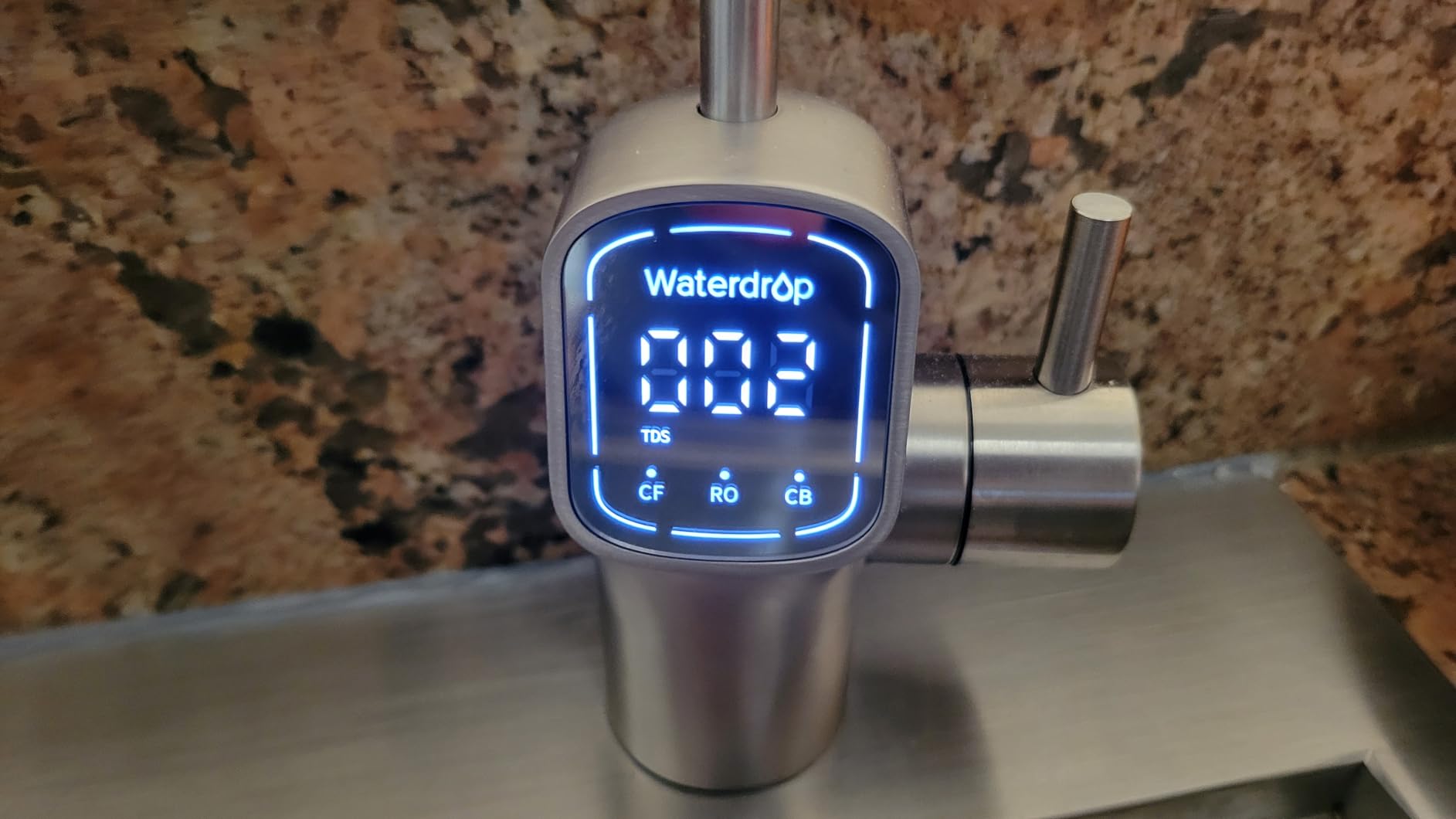 Waterdrop G3P600 Reverse Osmosis System, 600 GPD Tankless RO Water Filter | NSF/ANSI 42, 53, 58 & 372 Certified, 8-Stage RO Water Filtration System, 2:1 Pure to Drain, Smart LED Faucet, Reduce PFAS customer photo 1