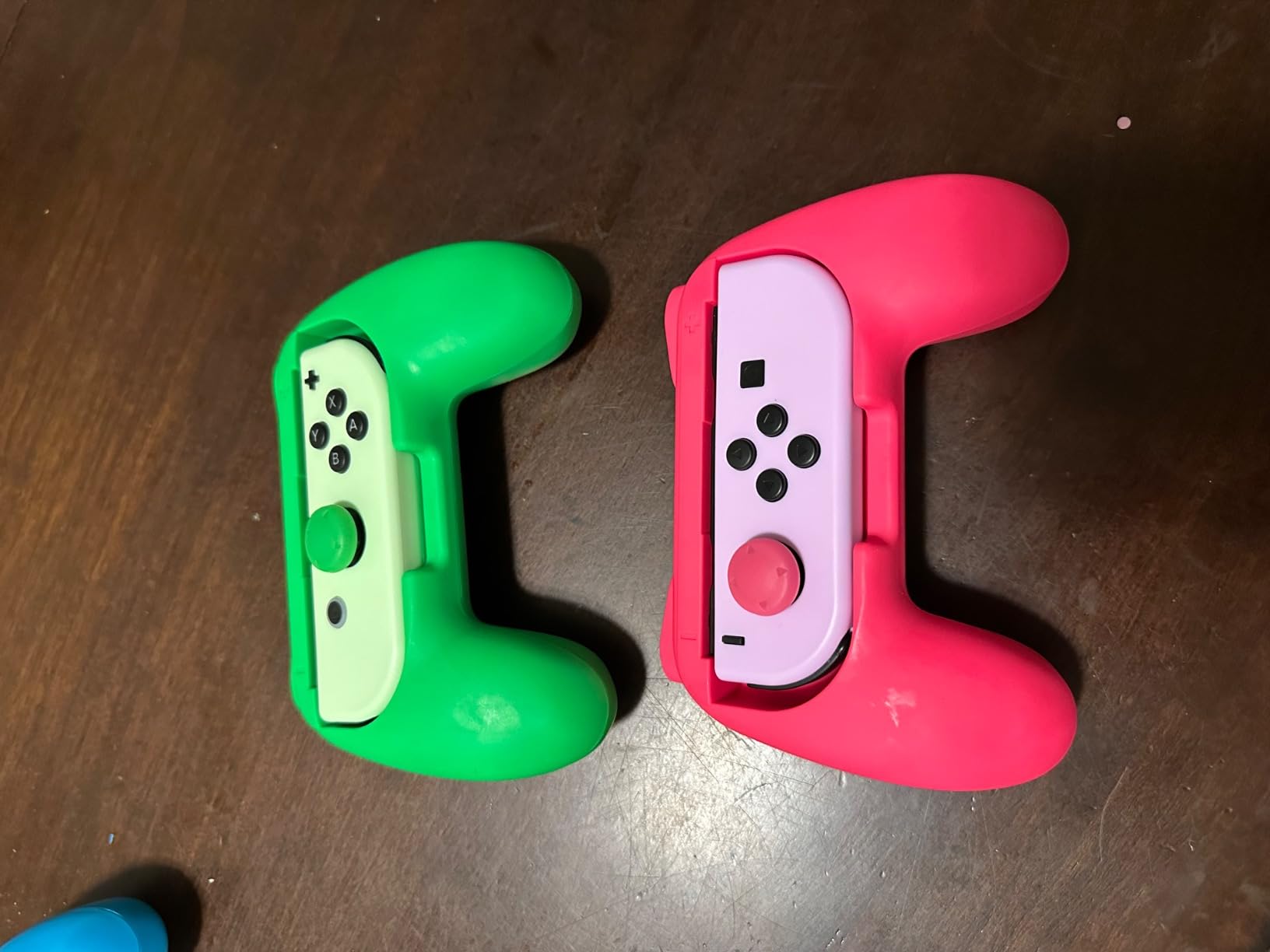 FASTSNAIL 4 Pack Grips Kit Compatible with Nintendo Switch for Joy Con, Wear-Resistant Grip Controller for Joy con & OLED Model with 12 Thumb Grip customer photo 2