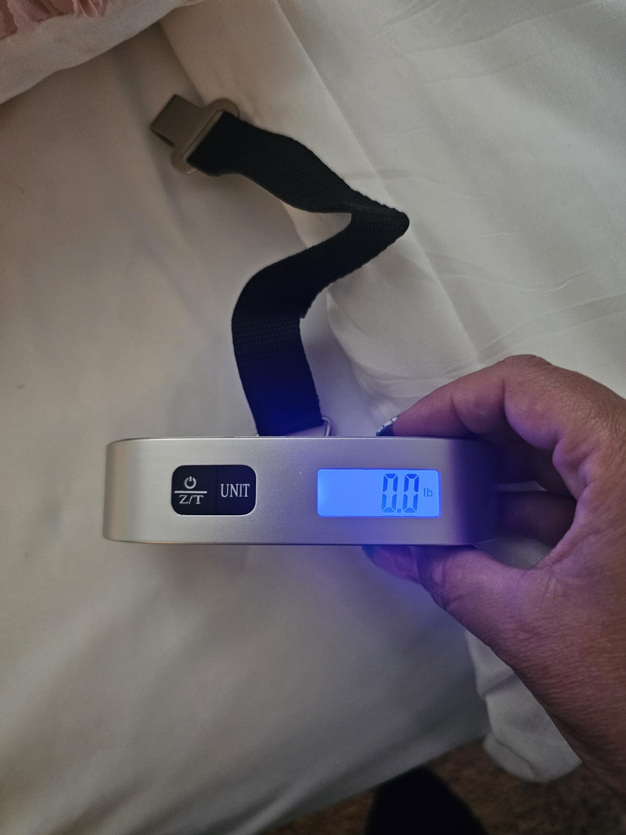 travel inspira Digital Luggage Scale – Portable Hanging Suitcase Weight Scale for Travel, 110 lb Capacity, Backlit LCD Display, Prevents Airport Overweight Fees, Battery Included customer photo 2