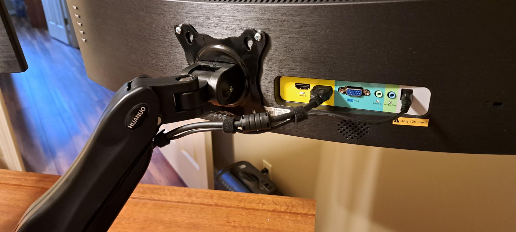 HUANUO FlowLift Dual Monitor Stand, Fully Adjustable Gaming Monitor Desk Mount for 13-32