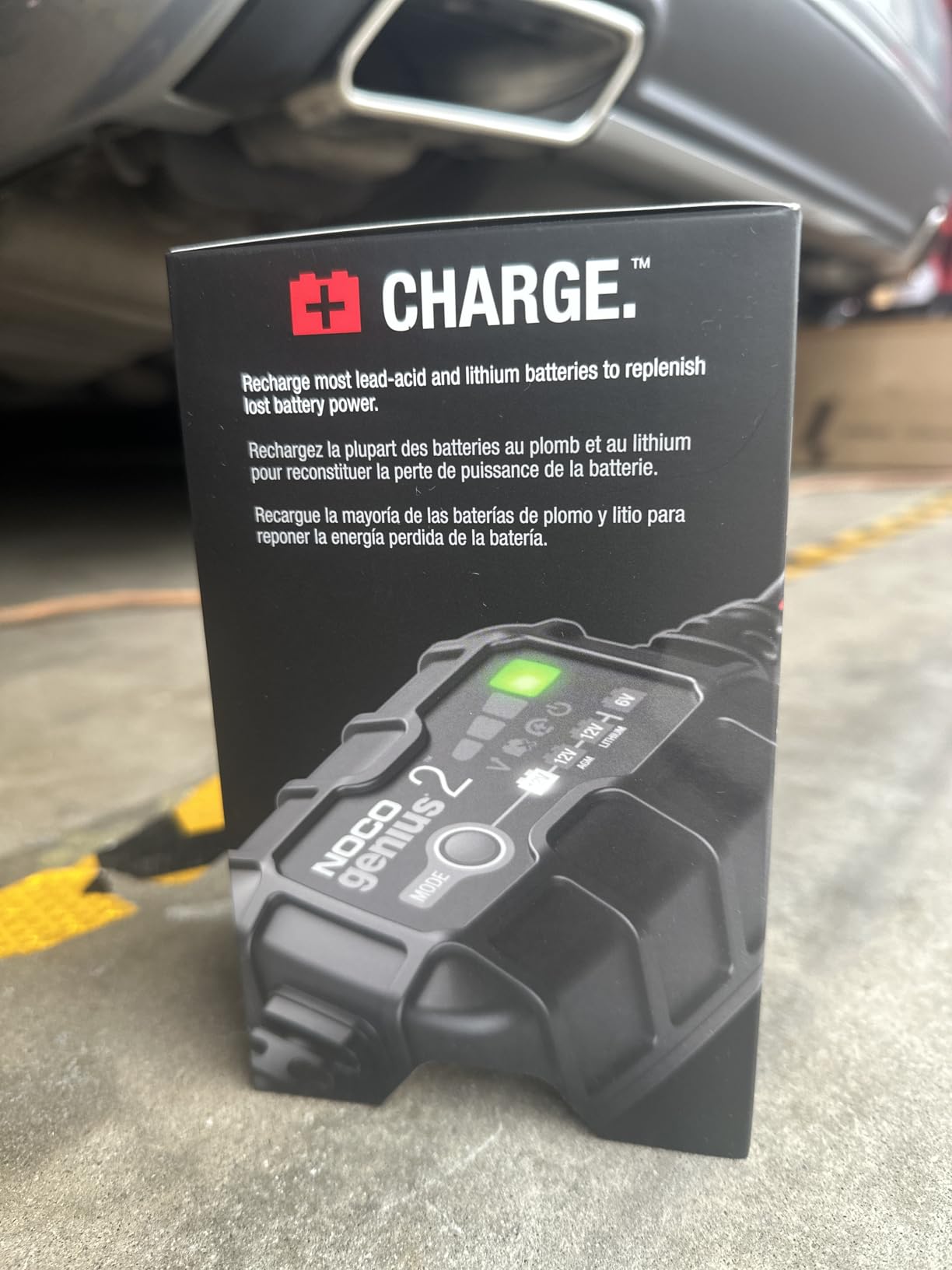 NOCO GENIUS2 2A 6/12V Smart Battery Charger, Trickle Charger & Maintainer | Overcharge Protection, Desulfator, Temperature Compensation, Force Mode, For Lead-Acid (Wet, Gel, AGM) & Lithium (LiFePO4) customer photo 2