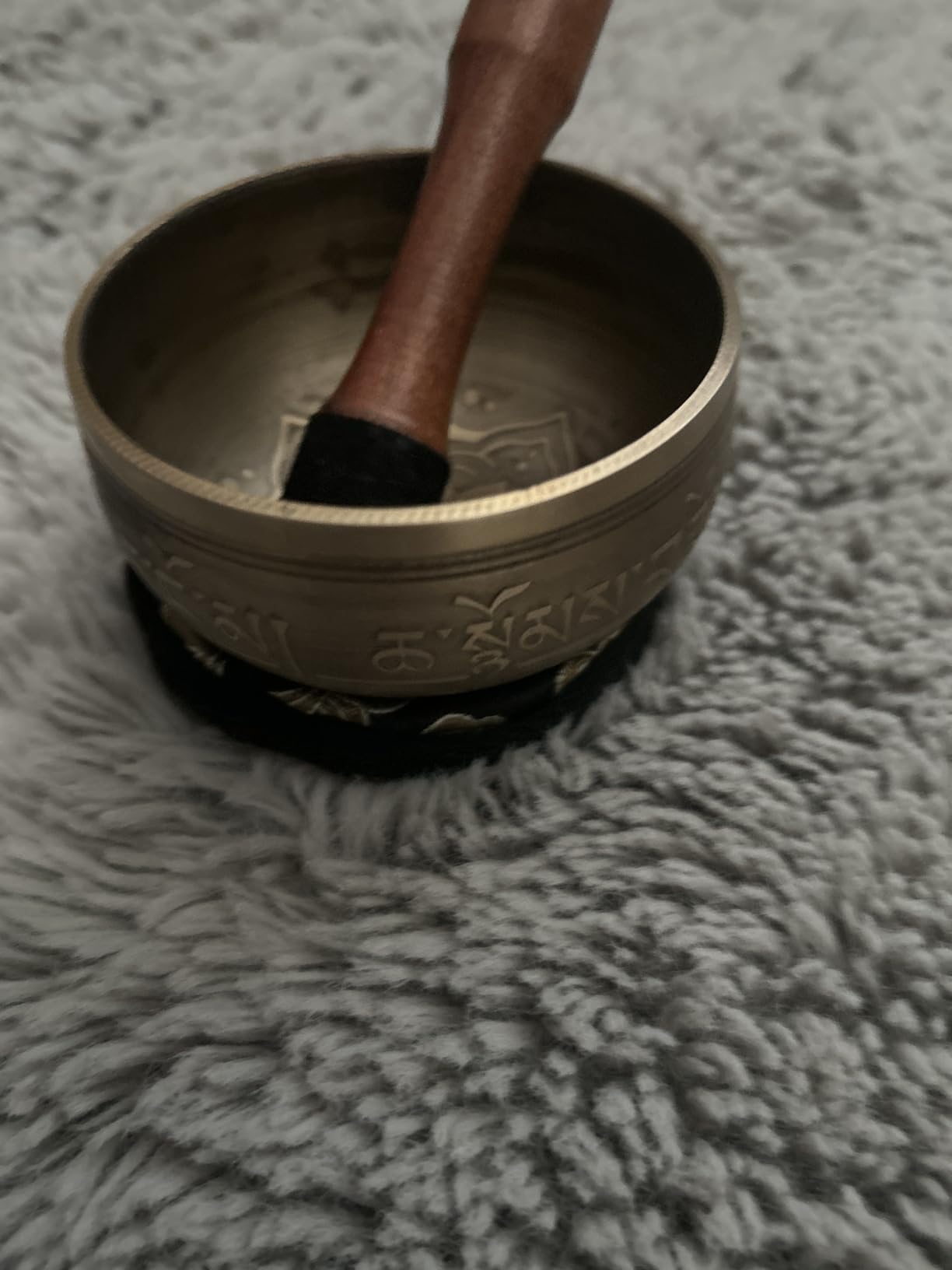 Silent Mind Tibetan Singing Bowl Set - Easy to Play & Beginner Friendly Meditation Bowl with Cushion, Mallet & Case | Stress Relief & Mindfulness | Gift-Ready customer photo 1