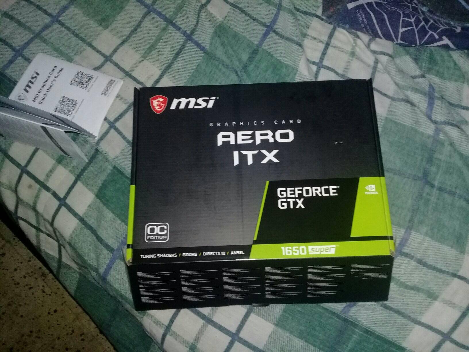 msi Gaming GeForce GTX 1650 Super Aero ITX OC Graphics Card - 128-Bit, 4GB GDDR6, HDMI/DP/DVI, Single Fan, VR Ready, DirectX 12, HDCP customer photo 2