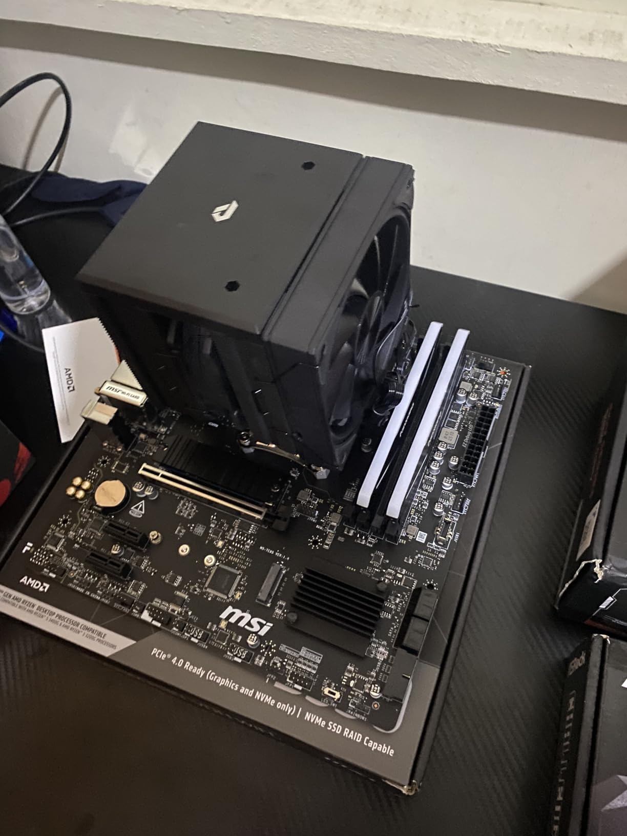 MSI B550M PRO-VDH WiFi ProSeries Motherboard (AMD Ryzen 5000, AM4, DDR4, PCIe 4.0, SATA 6Gb/s, M.2, USB 3.2 Gen 1, Wi-Fi, Bluetooth, D-SUB/HDMI/DP, Micro-ATX) customer photo 1