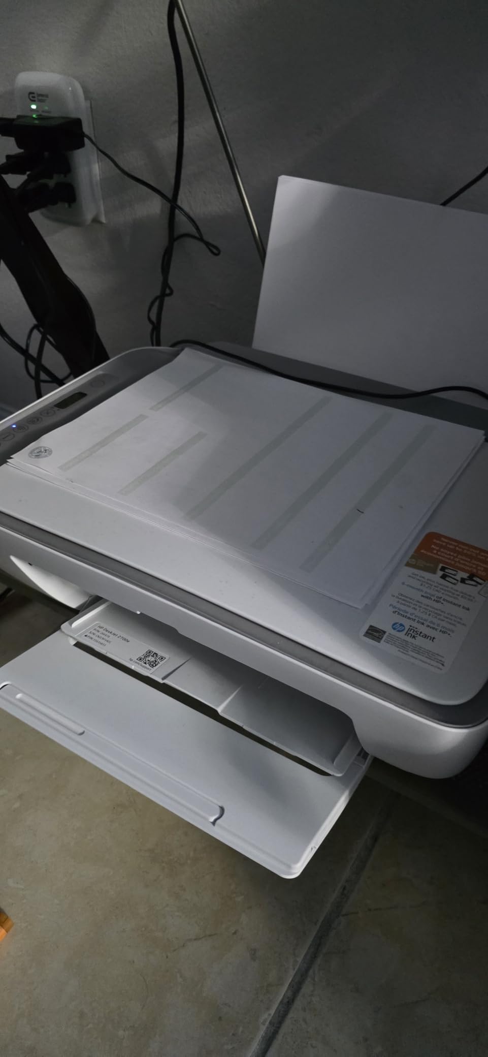 HP DeskJet 2755 All-in-One Wireless Printer Scanner Copier Instant Ink Ready Mobile Print Black 7.5ppm Color 5.5ppm Wifi Inkjet Computer Printers for Home Use and Office, Grey (Renewed) customer photo 1