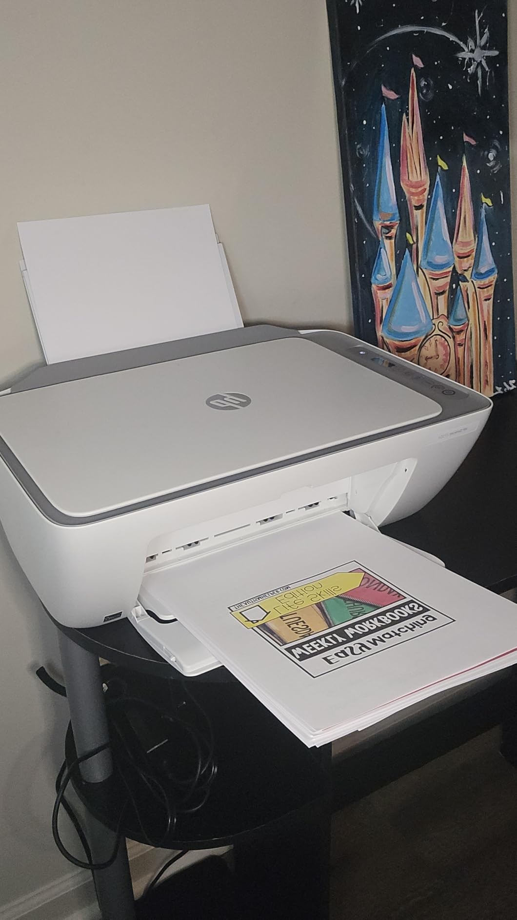HP DeskJet 2755 All-in-One Wireless Printer Scanner Copier Instant Ink Ready Mobile Print Black 7.5ppm Color 5.5ppm Wifi Inkjet Computer Printers for Home Use and Office, Grey (Renewed) customer photo 2