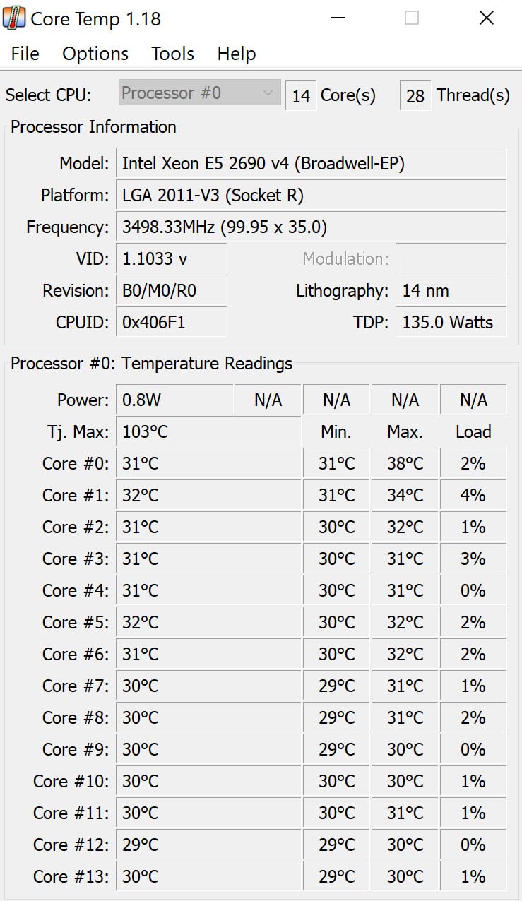 Intel Xeon E5-2690 V4 SR2N2 14-Core 2.6GHz 35MB LGA 2011-3 Processor (Renewed) customer photo 1