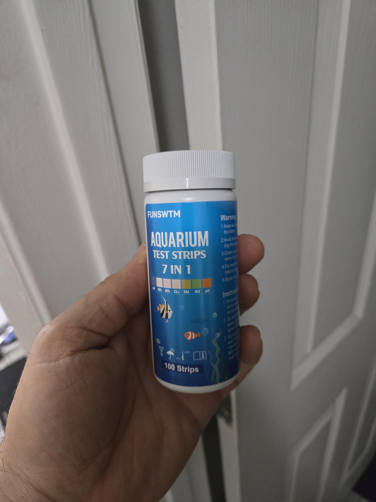 Aquarium Test Strips for Freshwater Fish: 7 in 1 Fish Tank Water Testing Kit for Aquarium Pond - 100 Strips customer photo 1