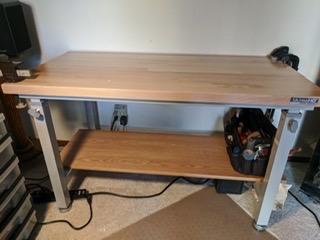 Seville Classics UltraHD Heavy Duty Workbench Table w/Solid Wood Top, 1000 lbs. Weight Capacity, 72