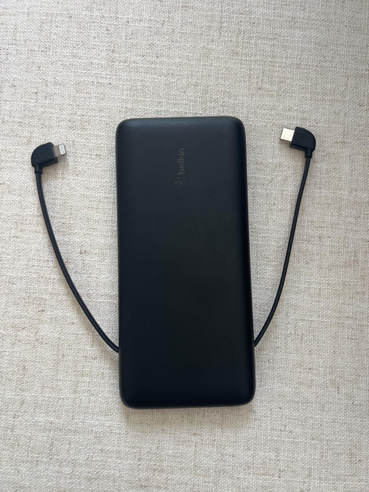Belkin Portable Charger Power Bank for iPhone/Android (10,000mAh), 23W Battery Pack with Integrated USB-C, Lightning Cables, Pass-Through Capability, Charge 2 Devices at Once, Phone Charger Power Bank customer photo 1