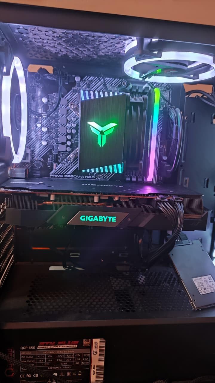 JONSBO CR1400 RGB CPU Air Cooler, 92mm PWM CPU Cooler with 4 Heat Pipes, Removable Computer PC Fans Easy to Install, Quiet Rainbow RGB Cooling Fan for Intel LGA 1851/1700/1200/115X, AMD AM4 AM5, Black customer photo 2