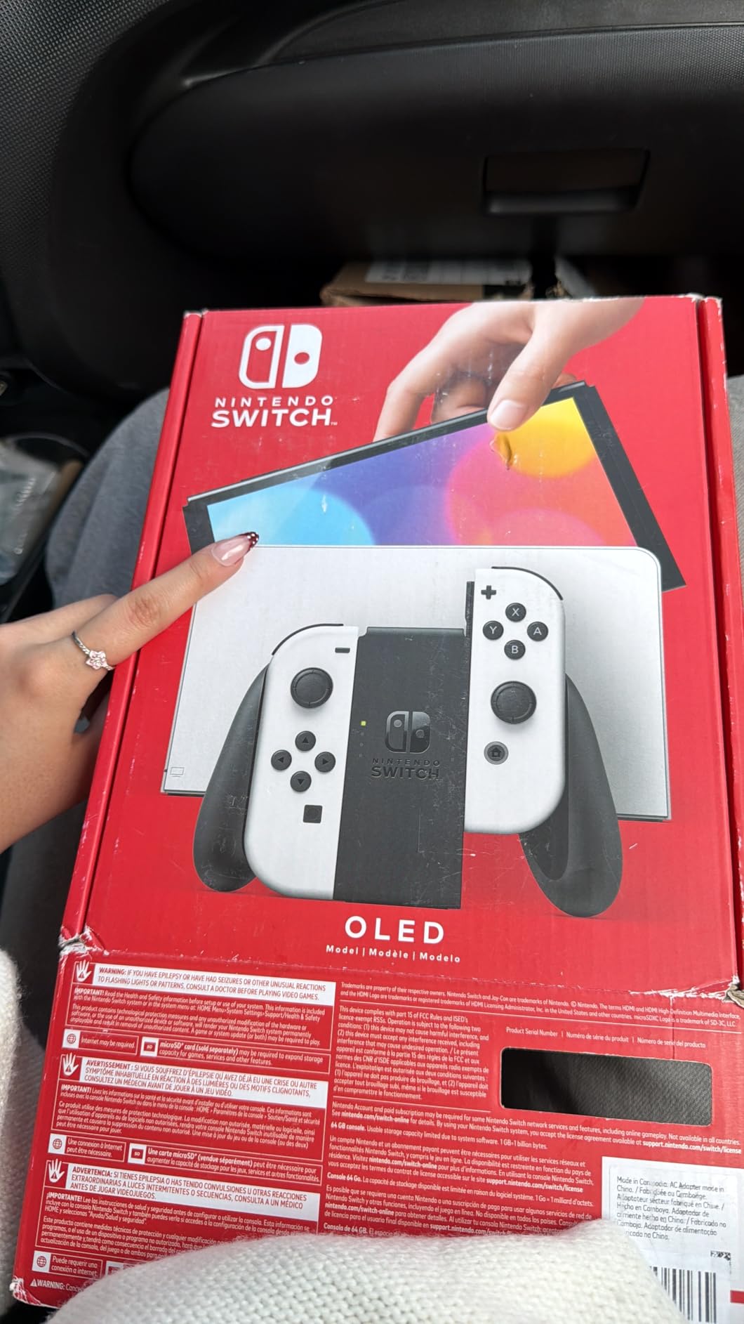 Nintendo Switch - OLED Model w/ White Joy-Con customer photo 2