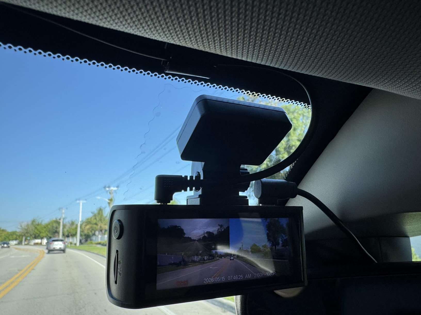 REDTIGER 4K Dash Cam Front Rear, STARVIS 2 Sensor, Free Card Included, 5.8GHz WiFi-20MB/s Fast Download, Dash Camera for Cars with GPS, WDR Night Vision, 170°Wide Angle, 24H Parking Mode(F7NP) customer photo 2