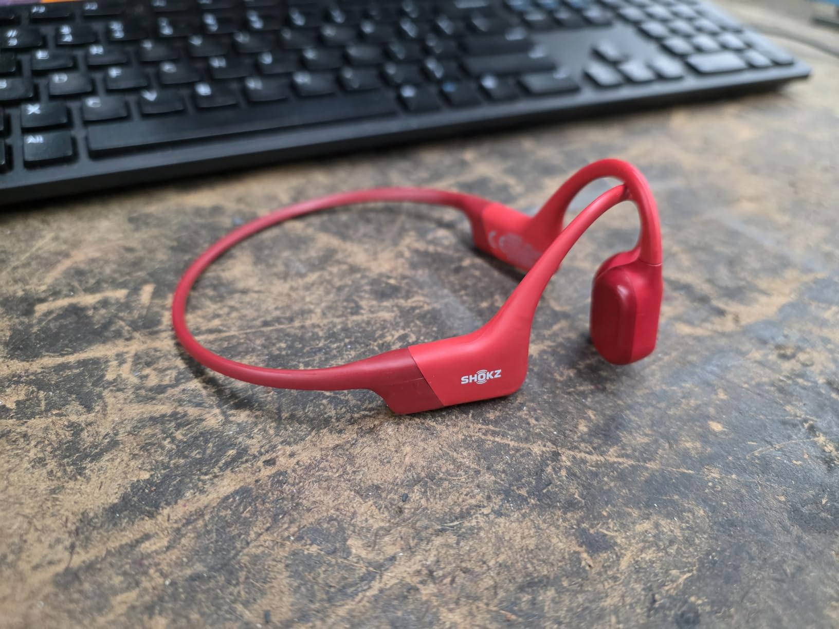 SHOKZ OpenRun Bone Conduction Open-Ear Bluetooth Sport Headphones, Black | Bundle with Sweat Headband;Open ear comfort; Lightweight & Secure fit; IP67 water resistance; 8H battery; Running/Cycling customer photo 1