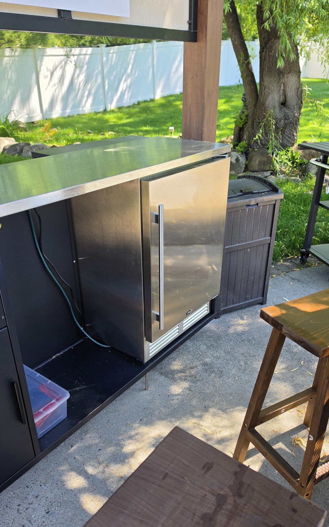 Tylza 24 Inch Under Counter Drawer Fridge, Built-in Beverage Refrigerator for Home and Commercial Use, Stainless Steel Door, Fast Cooling, Low Noise, 37-65 °F customer photo 2