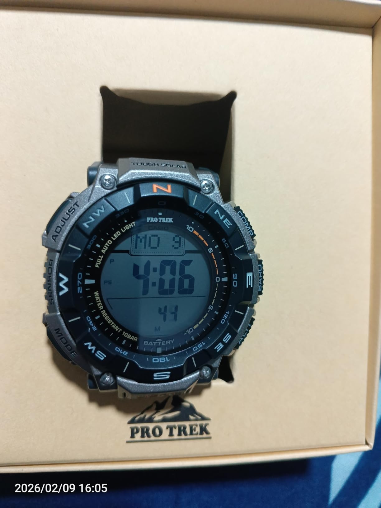 Casio Pro Trek PRG340 Series, Compass/Alt/Baro-Thermo, Tough Solar Power, 100 Meter Water Resistance customer photo 1