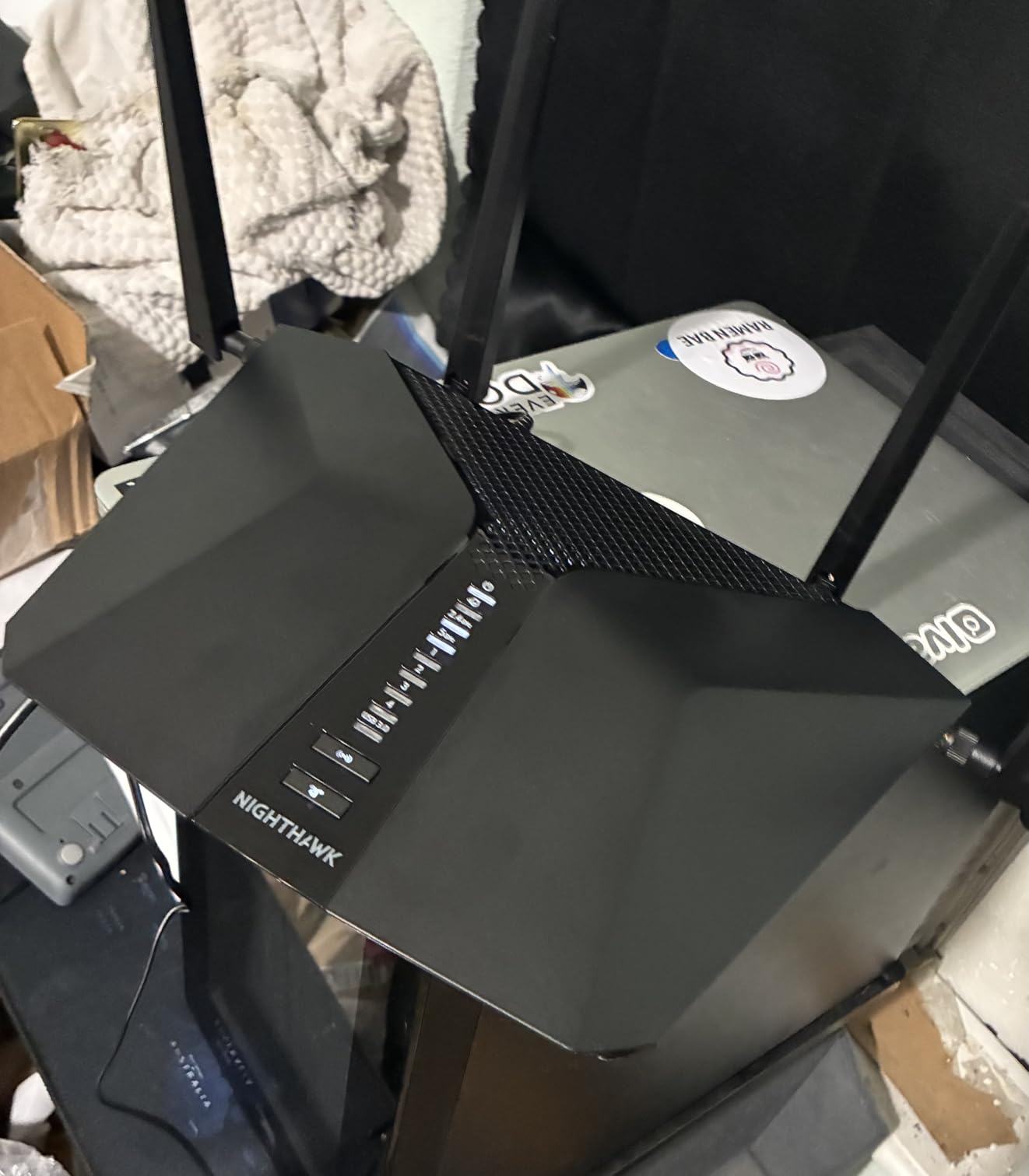 NETGEAR Nighthawk Tri-Band WiFi 6E Router (RAXE300) - Security Features, AXE7800 Wireless Gigabit Speed (Up to 7.8Gbps), New 6GHz Band, 8-Streams Cover up to 2,500 sq. ft., 40 Devices customer photo 1