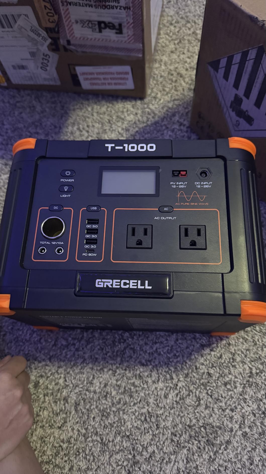Portable Power Station 330W, GRECELL 230.88Wh Solar Generator customer photo 2