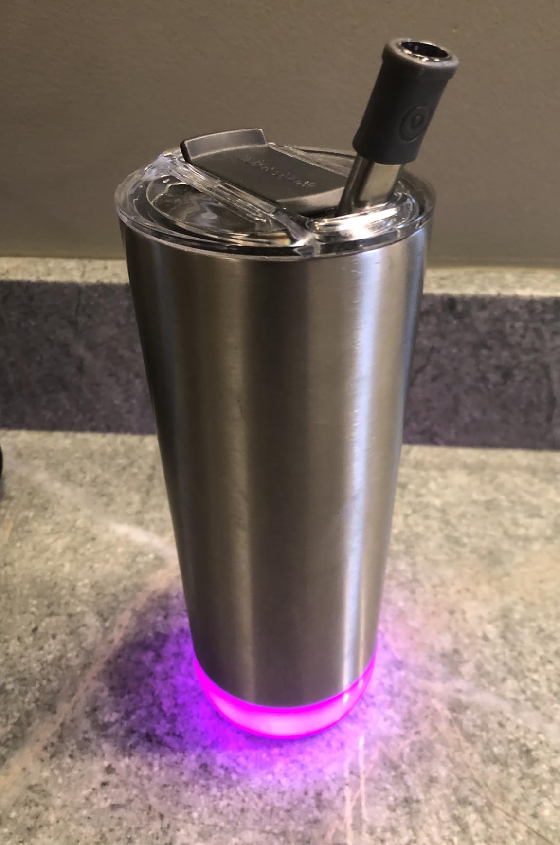 Hidrate Spark PRO Smart Tumbler Bundle - Insulated Stainless Steel - Tracks Water Intake with Bluetooth, LED Glow Reminder When You Need to Drink - 20oz customer photo 2