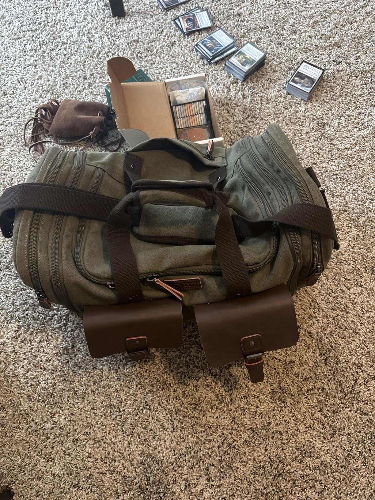 Wildroad Waxed Canvas Duffle Bag - 50L Weekender Overnight Travel Bag customer photo 2