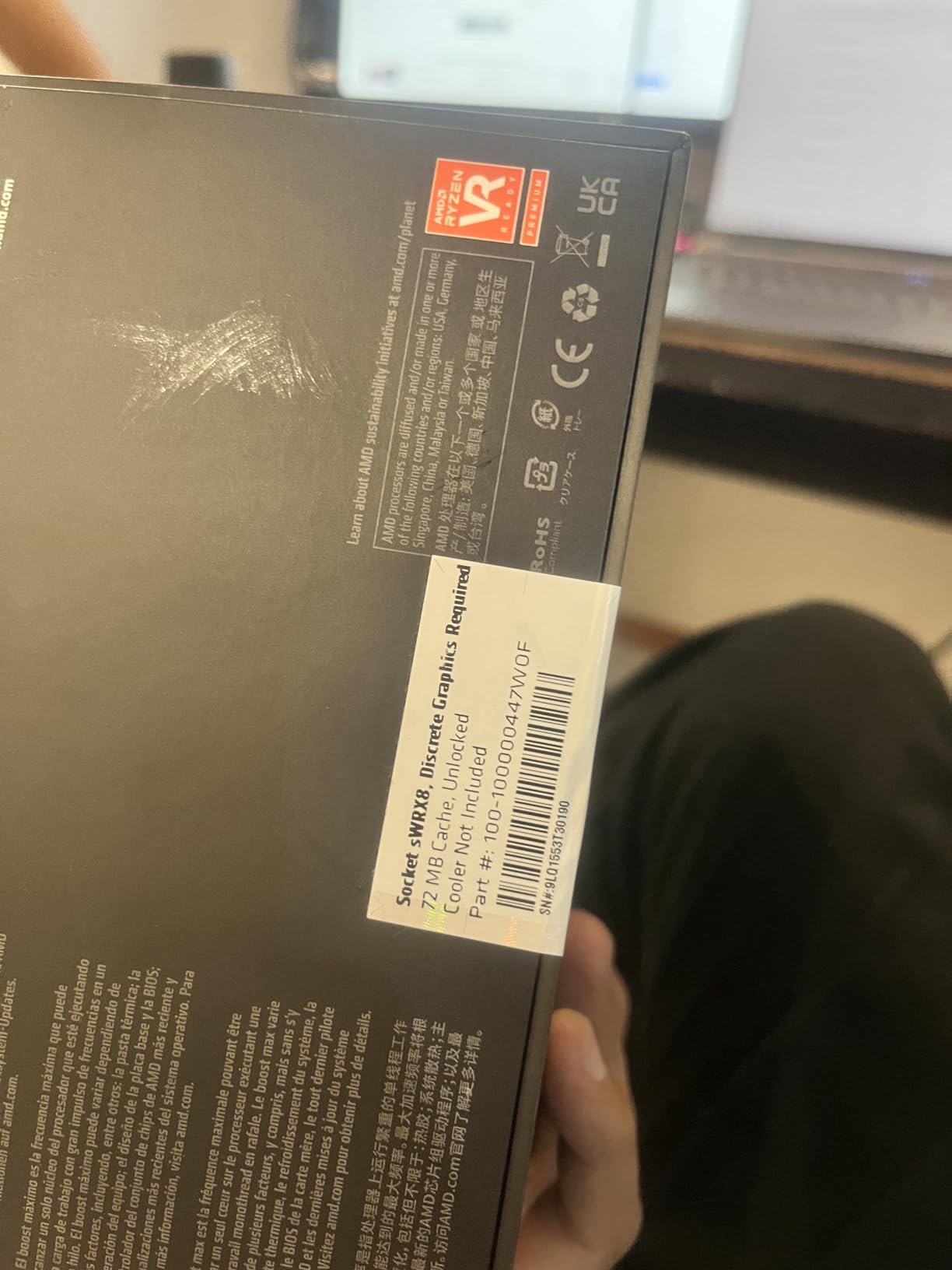 AMD Ryzen Threadripper PRO 5955WX 16-core, 32-Thread Desktop Processor customer photo 2