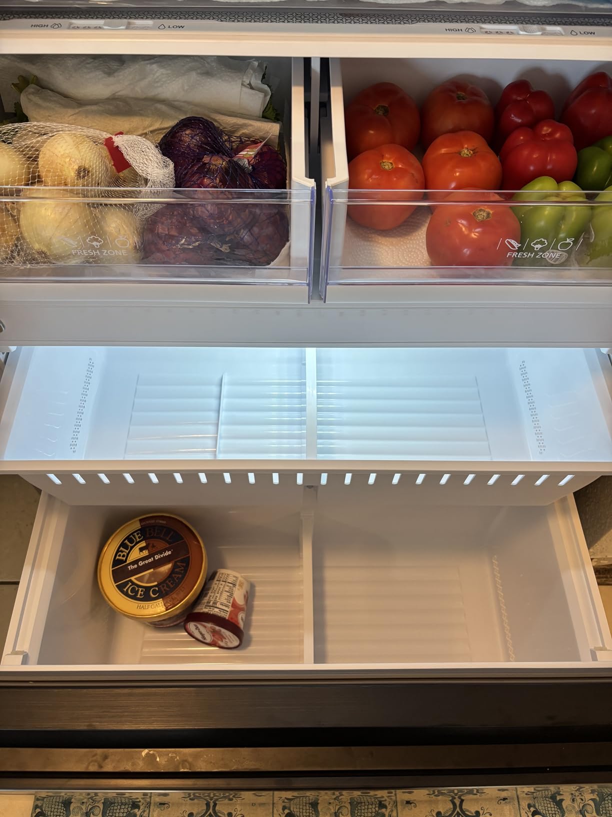 Hamilton Beach HBF1770 French Door Counter Depth Refrigerator with Freezer Drawer, 17.7 cu ft, Stainless Steel customer photo 1