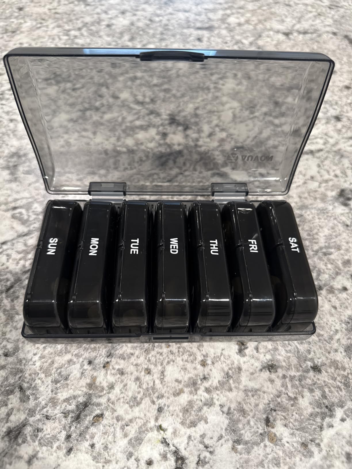 AUVON Weekly Pill Organizer 2 Times a Day, One-Side Large Opening, Easy‑Use customer photo 1