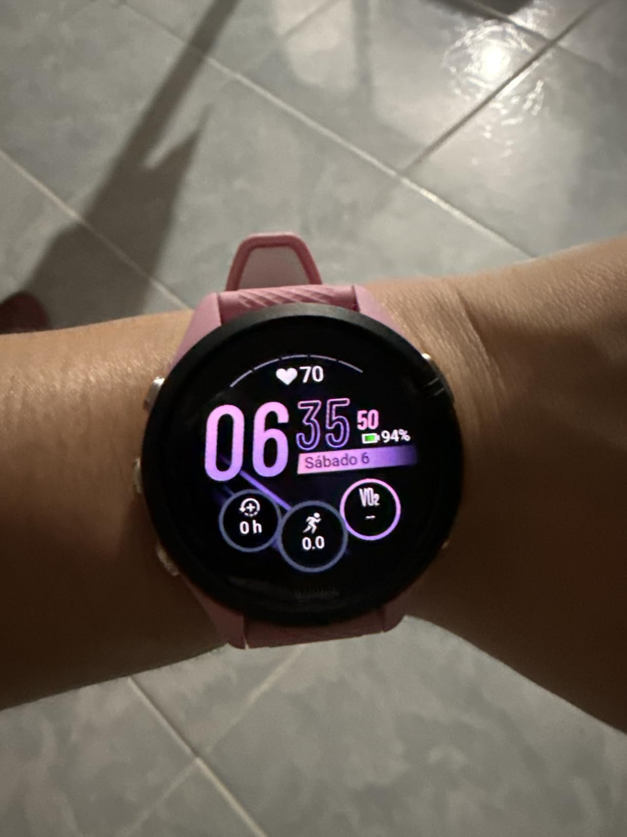 Garmin Forerunner 265, Running Smartwatch, 46mm, Black/Powder Gray | Advanced Training Metrics & Recovery Insights, Music On Your Wrist, Garmin Coach, Daily Suggested Workouts customer photo 1